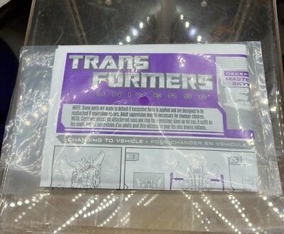 Transformers Universe Masterpiece Skywarp s Instructions