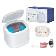46kHz Retainer Cleaner Jewelry Cleaner Ultrasonic Machine for Dental Retainer,
