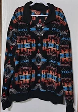 Western Wits Fleece Pullover Aztec Print Women's Size 3XL Handmade In USA 