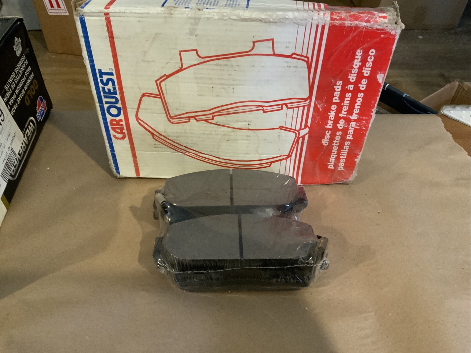 Disc+Brake+Pad+SetPremium+Gold+Ceramic+Front+Brake+Pads+CARQUEST+GNAD617 for sale online eBay