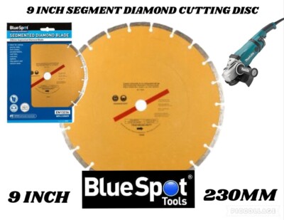 9 Inch Diamond Cutting Disc Gold Edition Dry Segmented 230mm Angle ...