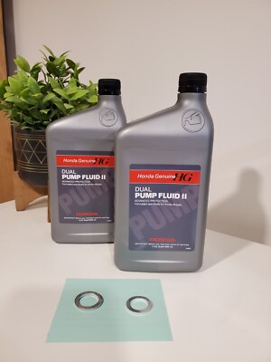 2 QTS Honda/Acura Genuine Dual pump differential fluid 08200-9007. With Gaskets 