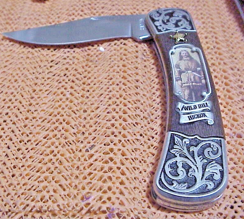 FRANKLIN MINT OFFICIAL WILD BLLL HICKOK COLLECTOR KNIFE WITH TAG