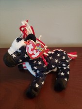 TY Beanie Baby Y2K Lefty Donkey USA Election MINT/Unused