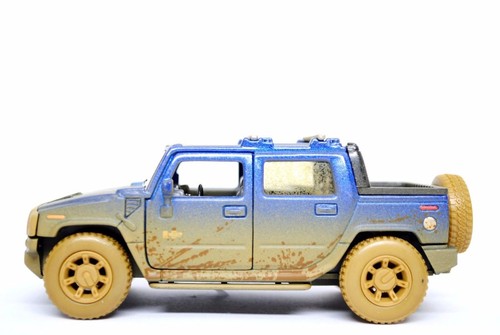 New 5" Kinsmart 2005 Hummer H2 SUT Muddy Diecast Model Toy SUV Truck 1:40 Blue - Picture 4 of 4
