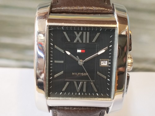 TOMMY HILFIGER QUARTZ BLACK DIAL TH.188.1.14.1292 MEN'S FULL WORKING VINTAGE