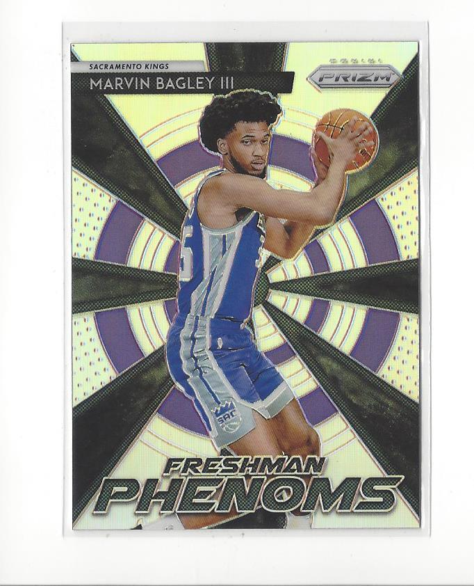 2018-19 Prizm Freshman Phenoms Prizms Silver #24 Marvin Bagley III Rookie Kings