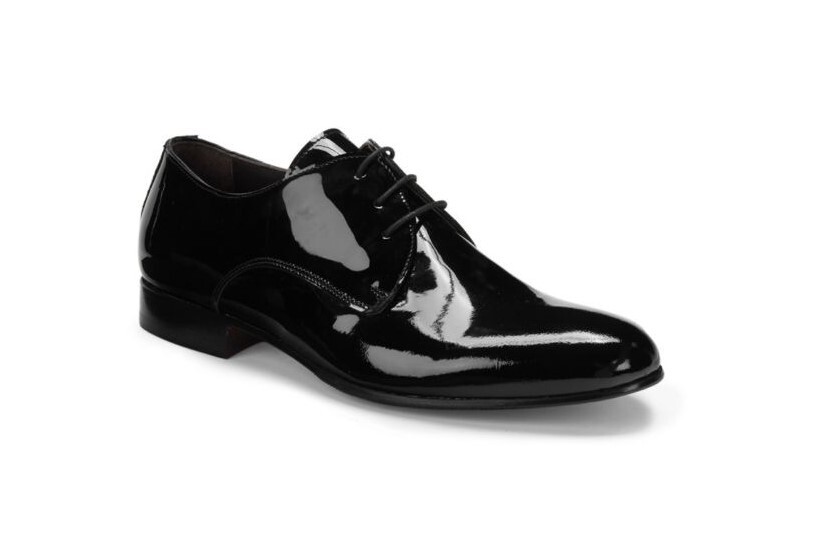 Bruno Magli Glossy Black Patent Leather Derby Shoes Danilo A-Line Smoking Slipper – Bruno Magli main image 2