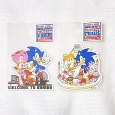 Rare Sonic the Hedgehog Sticker Set Amy Tails SEGA New Japan