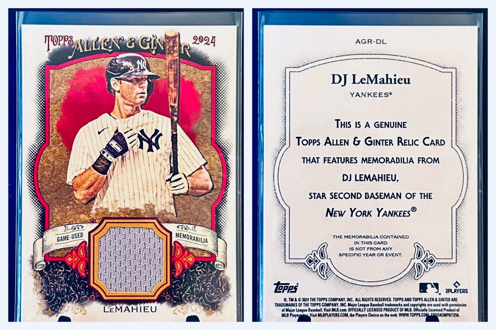 DJ LEMAHIEU 2024 Allen & Ginter Relic A Yankees 🔥