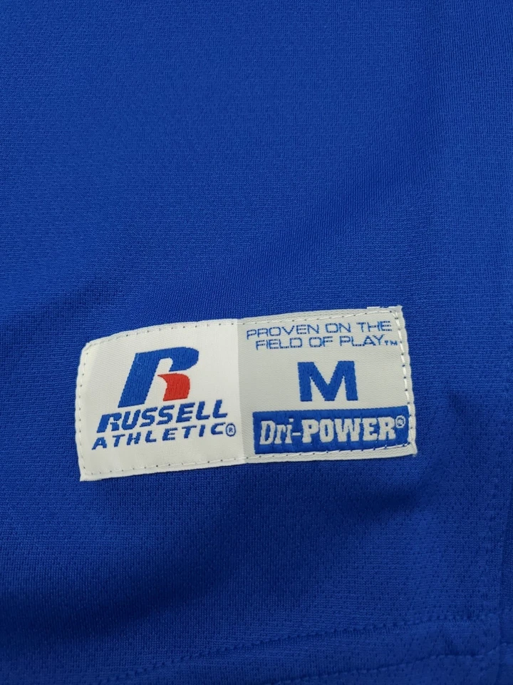 Camiseta deportiva Russell juvenil niño mediana multicolor bordada Henley... #8349 Foto 2 de 4