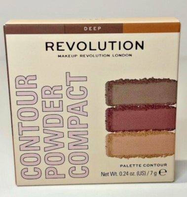 Makeup Revolution London Contour Powder Compact DEEP 0.24 oz Palette NIB!