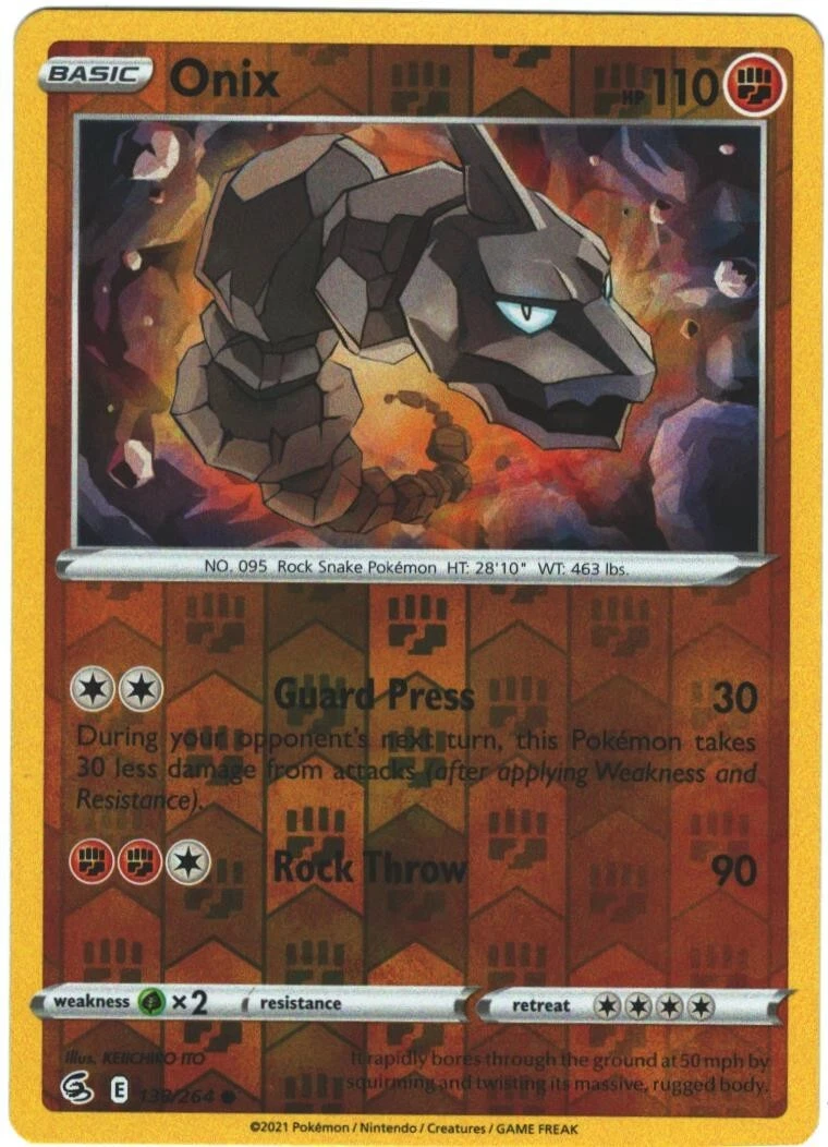 Onix Pokémon TCG Cards for sale | eBay