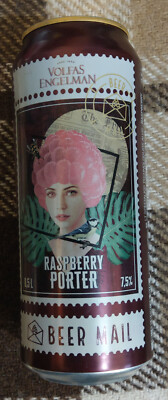 Empty Beer Can  RASPBERRY PORTER Volfas Engelman Beer Can