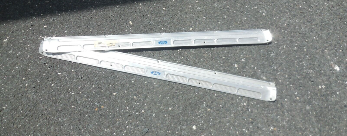 NOS Original Ford Door Sill Plates for 1965 to 1966 Mustang