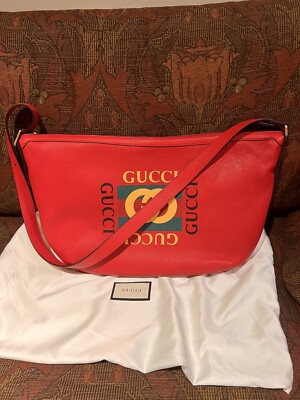 Gucci Leather Bag Red Crossbody NWOT Authentic