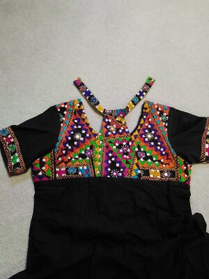 Beautiful Hand Crafted Women Dress / pant with holter neck closure/ 2 piece set.