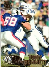 1997 Pacific Crown Collection #171 Tony Bennett Indianapolis Colts Football Card