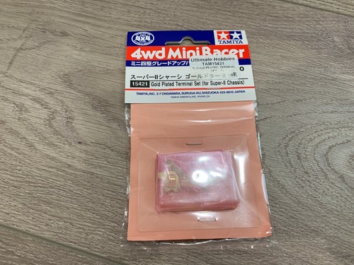 Tamiya 15421 Mini 4WD Gold Plated Terminal Set (Super II S2 AR Chassis)