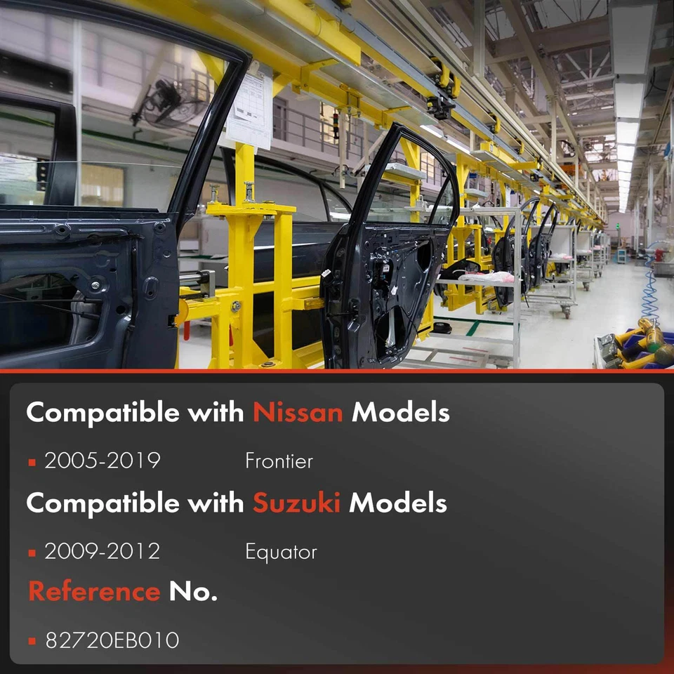 Regulador de ventana manual trasero derecho para Nissan Frontier 2005-2019 Suzuki Equator Foto 3 de 4