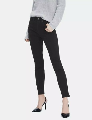 Banana Republic Mid Rise Zero Gravity Skinny Jeans No Fade Black Size 28/6 $119