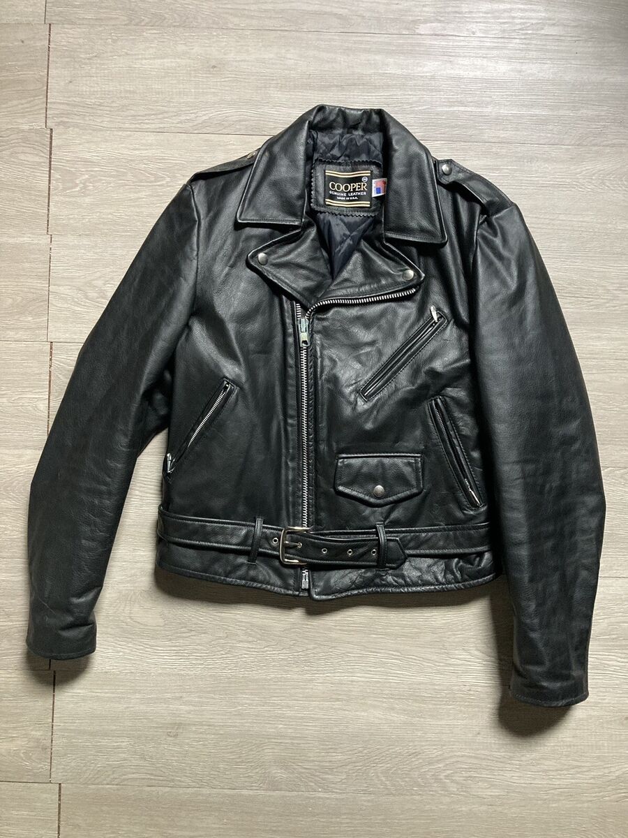 Vintage Cooper Leather Motorcycle Jacket | eBay Vintage Cooper Leather Motorcycle Jacket | eBay