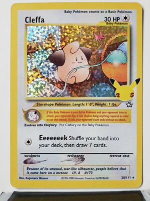 ポケモンカード CLEFFA-HOLO 1stエディションPSA10 CGC 8.5Pokémon TCG Cleffa Neo Genesis 20/111 1st Edition Rare