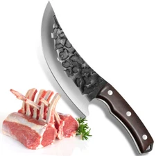 Hand Forged Kitchen Chef Knife Butcher Knife Carbon Steel Boning Cooking Tool