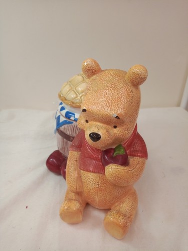 Rare Disney Winnie The Pooh Barrel Apple Pie Cookie Jar - Picture 9 of 10
