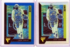 2 * MIKE CONLEY * 2020-21 FLUX SILVER HOLO + BLUE REFRACTOR 