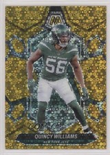 2024 Panini Mosaic No Huddle Gold Mosaic Prizm 1/10 Quincy Williams #174 00ws