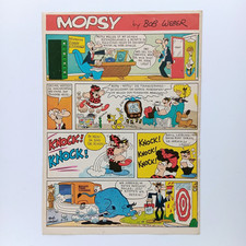 Moose Miller Mopsy Bob Weber 1968 Comicstrip ...