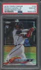 2018 Topps Chrome Prism Refractor #193 Ronald Acuna Jr. RC Gem Mint PSA 10