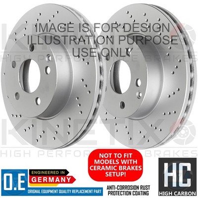 PAAR BREMSSCHEIBEN VORNE FÜR JAGUAR XK 4.2 CROSS GELOCHT PERFORMANCE 326mm FR