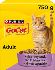 Adult Chicken and Duck Dry Cat Food 750G, Pack of 5 5.76 per kilo