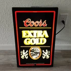 Original 1985 Coors Extra Gold Beer Lighted Sign Bar Pub Vintage Alcohol Old