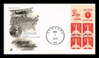 US COVER AIR MAIL 11C BOOKLET PANE FIRST DAY ISSUE ARTCRAFT