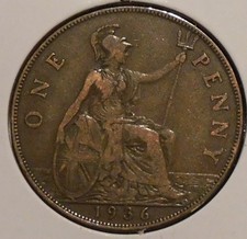 British Penny - 1936 - King George V