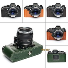 For Nikon F3 F3HP F3AF F3T Handmade Genuine Real Leather Half Camera Case Bag