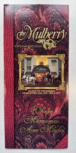 The Mulberry Hotel - Savannah Georgia GA - Vintage Travel Brochure