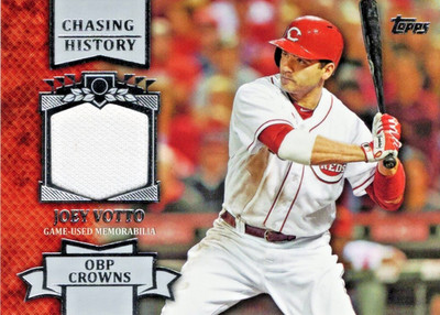 2013 Topps - Chasing History OBP Crown Relic Joey Votto #CHR-JVO  __B30