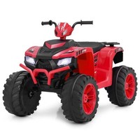 Costway 24V Ride-On ATV Toy Car with LED Lights and Wireless Connection 1591