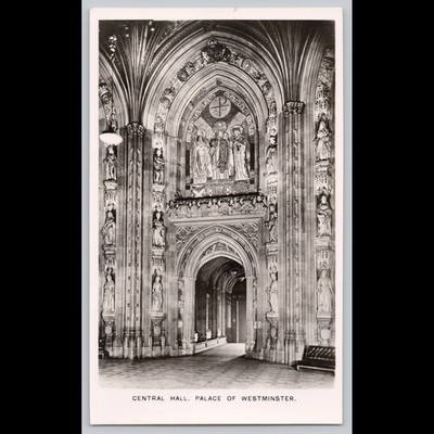 Postcard Central Hall Palace of Westminster London Architecture