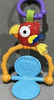 Fisher Price Rainforest Jungle Gym Mat Bird Toucan Toy Stroller Crib Spinner