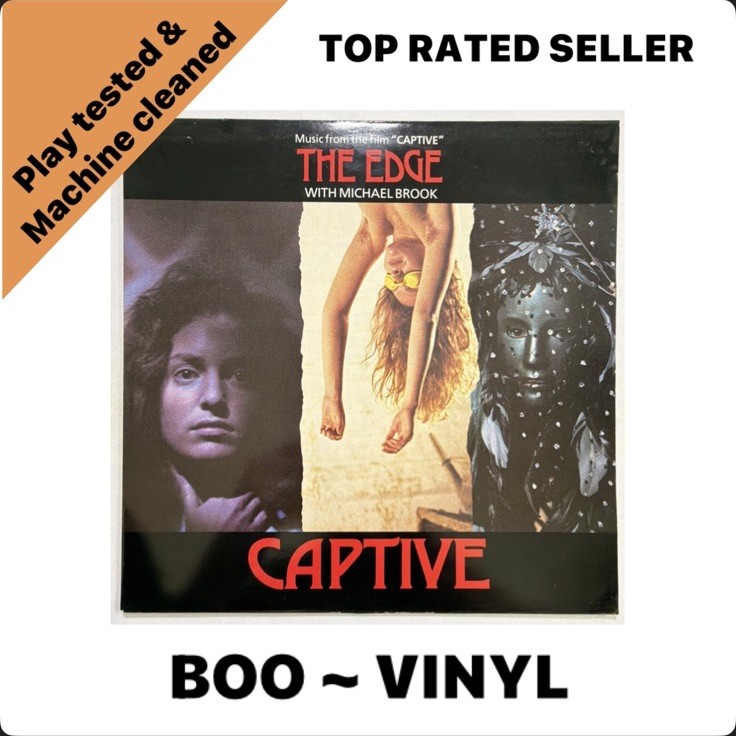 The Edge - Captive Soundtrack 1986 Virgin V 2401 LP NM vinyl UK  EX / EX