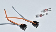 Märklin 276770 & 610080 Birnen & Lichtsockel Lampenhalter Sockel BiPin mit Kabel
