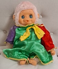 Peluche pupazzo bambola scimmia scimmietta Pelocaldo Moncicci rosa vintage 33 cm