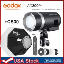 Godox AD300Pro 2.4G TTL HSS Pocket Outdoor light Li-ion Battery flash MLCS30 KIT
