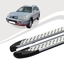 Trittbretter passend für Hyundai Santa Fe Baujahr 11/2000-03/2006 SOMA Silber AB