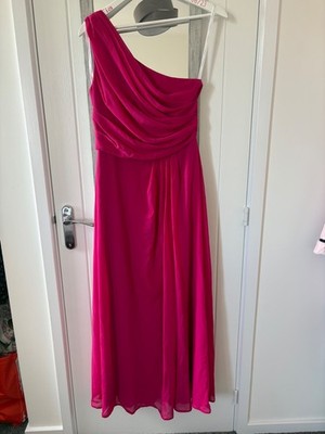 Heißes rosa Abschlussball- oder Brautjungfernkleid - Größe 10